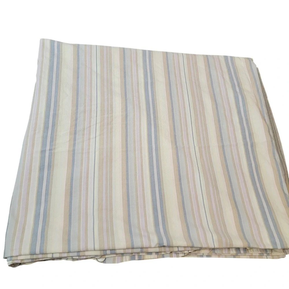 Bloomingdales At Home Classique Collection Cotton Striped Duvet Cover Queen READ